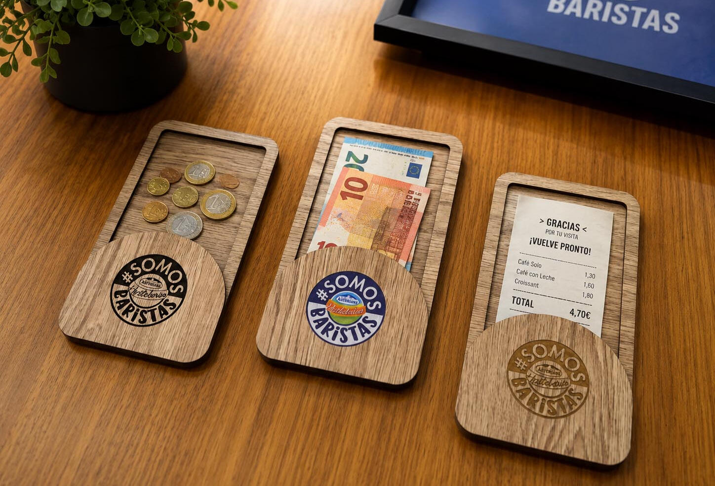 Bandeja tickets y vueltas